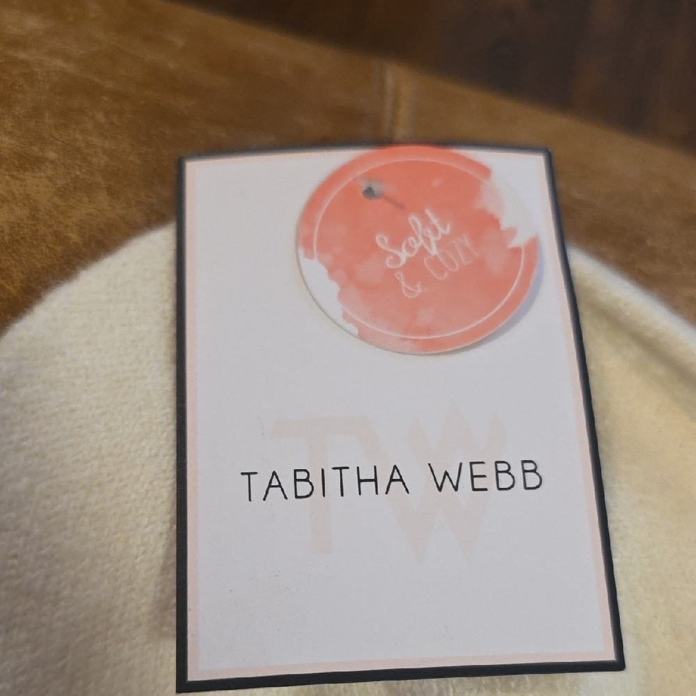 Tabitha Webb Cream Beanie Hat - Picture 2 of 7